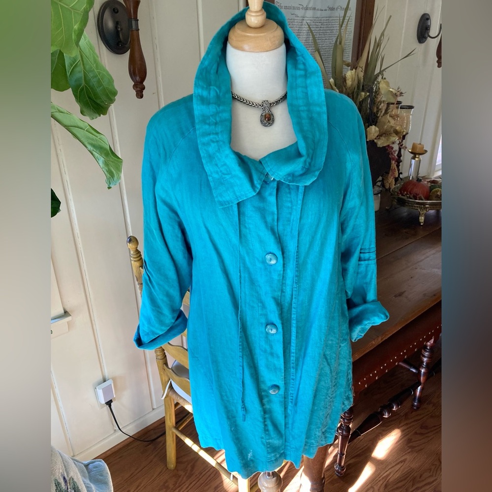 Oversized Linen Jacket